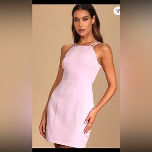 Lulus Love and Choc Lavender Sleeveless Bodycon Mini Dress